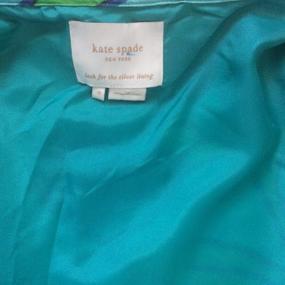 Kate Spade Turquoise Floral Wrap Dress / Size 8 - Picture 12 of 12